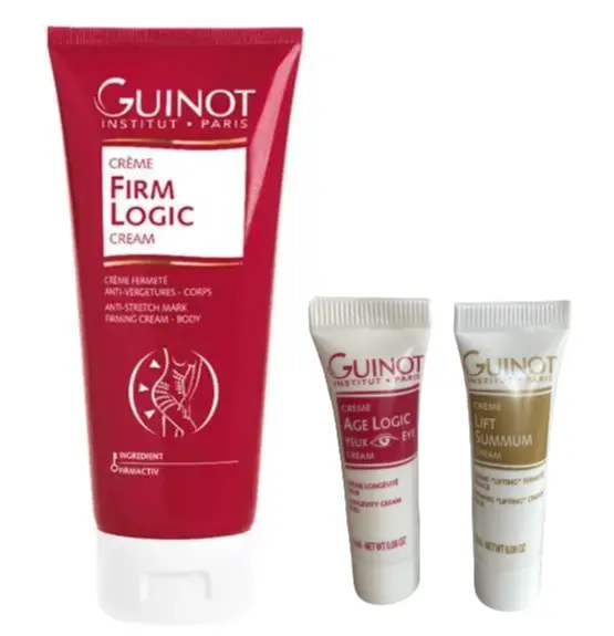 GUINOT - Crème Firm Logic Fermeté & Vergetures - 200ml + 2 Crèmes GUINOT OFFERTES - Ma boutique