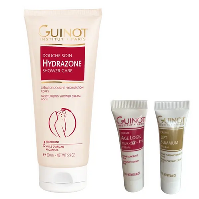 GUINOT - Crème Douche Hydrazone Corps - 200ml + 2 Crèmes GUINOT OFFERTES