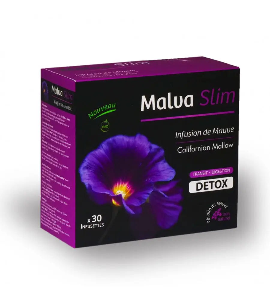 Malva Slim - Infusion de Mauve 100% Bio - 30 Sachets - Ma boutique