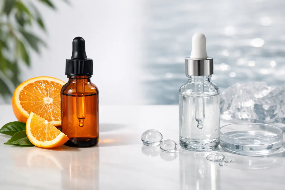 Sérum vitamine C vs acide hyaluronique