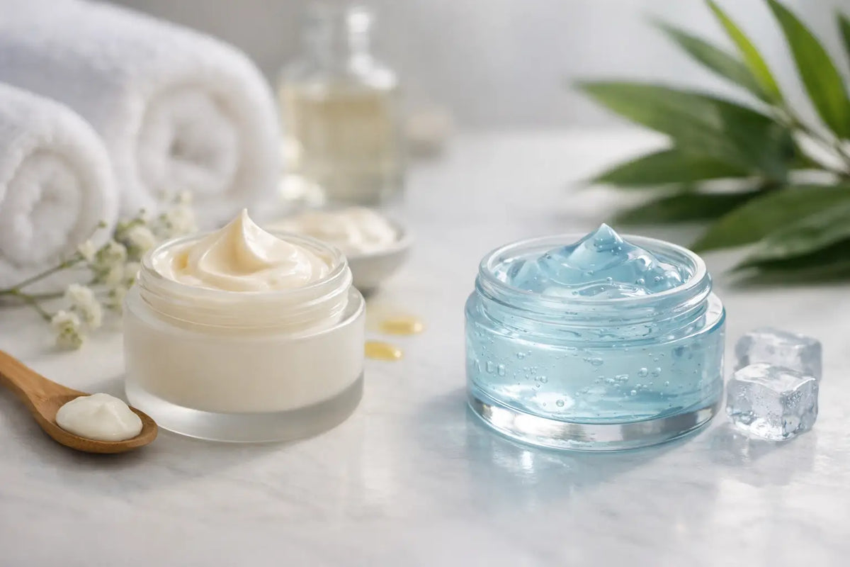 Crème riche vs gel hydratant visage : lequel choisir