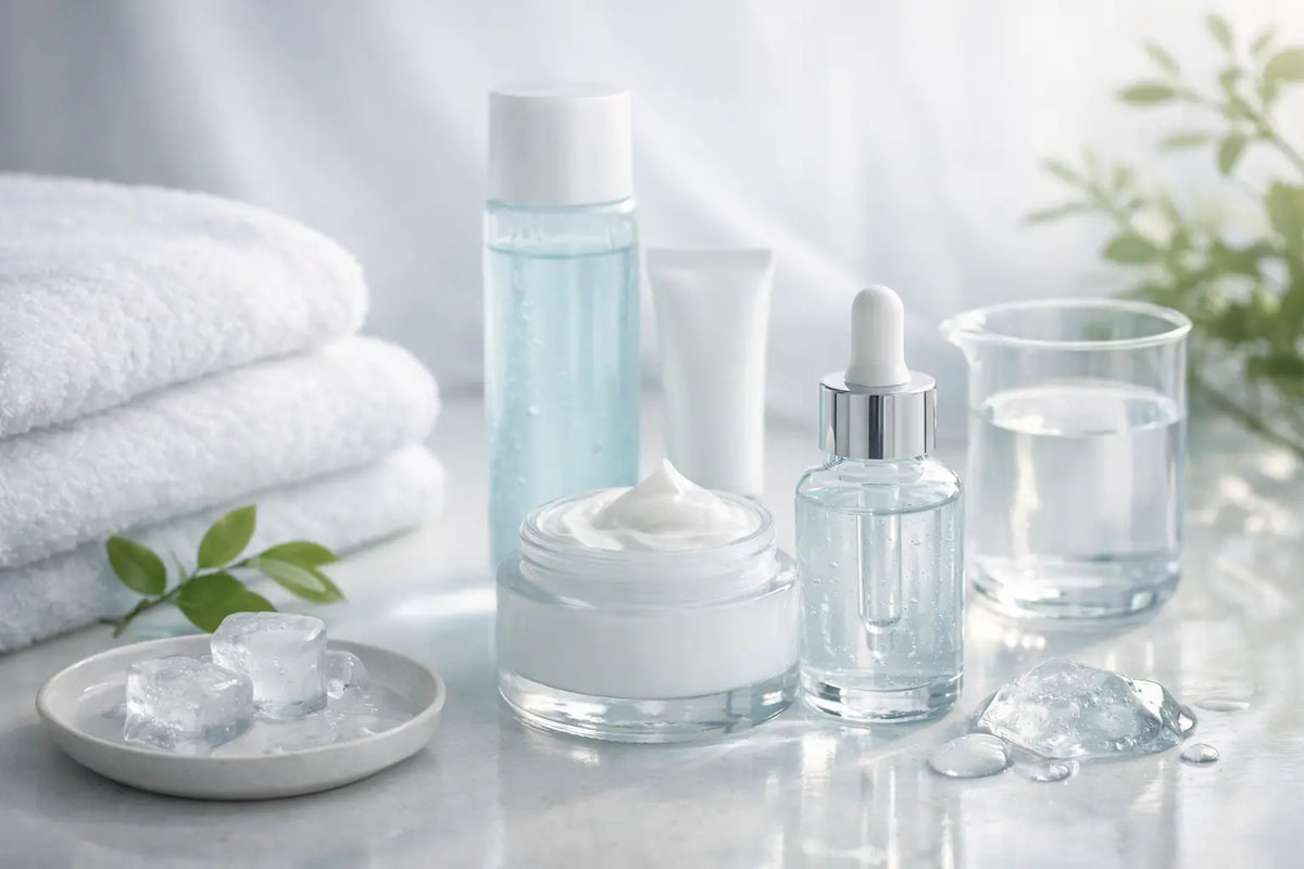 Exemple routine Hydrazone peau déshydratée