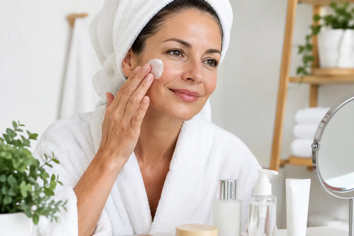 Routine exemple pour peau grasse mature