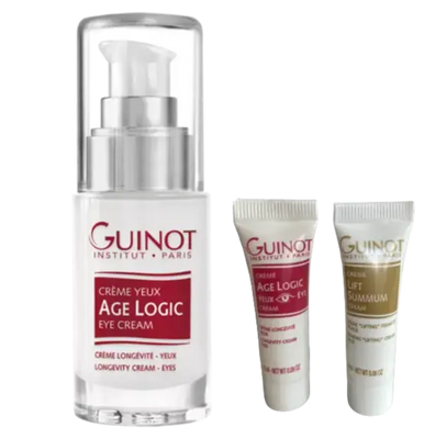 GUINOT- Crème Age Logic Yeux- 15ml + 2 Crèmes GUINOT OFFERTES