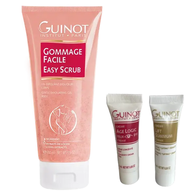 GUINOT - Gel Gommage Facile - 200ml + 2 Crèmes GUINOT OFFERTES