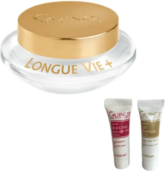 GUINOT - Crème Longue Vie + - 50ml + 2 Crèmes GUINOT OFFERTES - Ma boutique