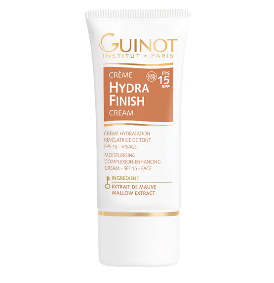 GUINOT- Crème Hydra Finish SPF 15 - Crème Hydratante Révélatrice de teint- visage 30ml
