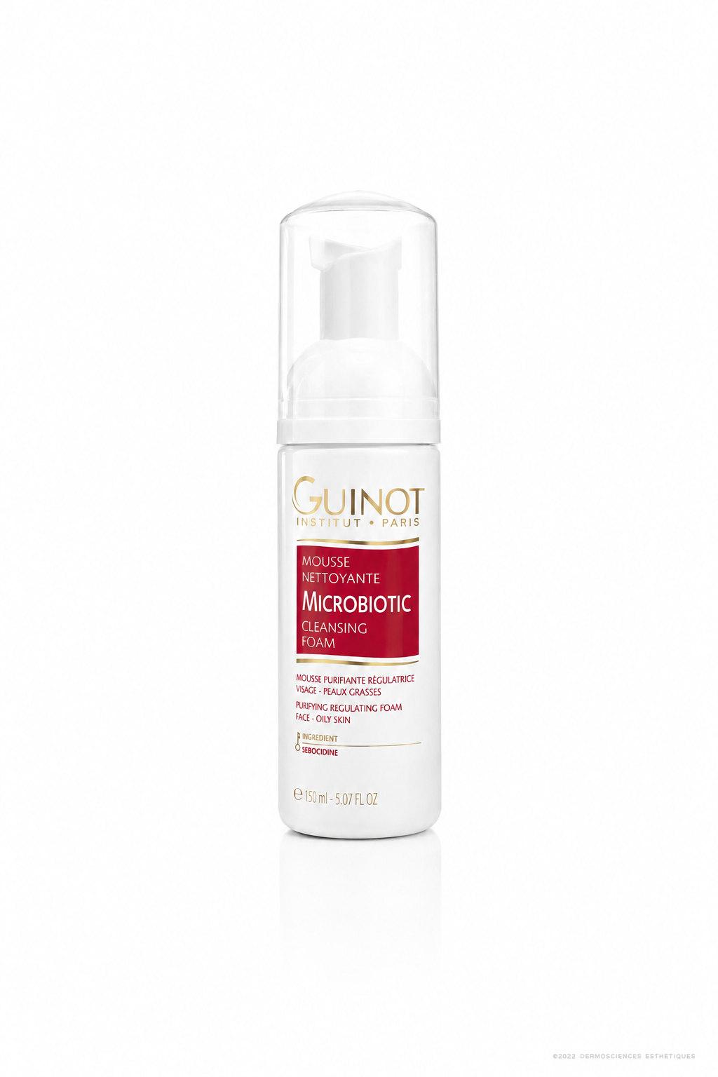 GUINOT- Mousse Nettoyante Microbiotic- Mousse Purifiante- visage- 150ml