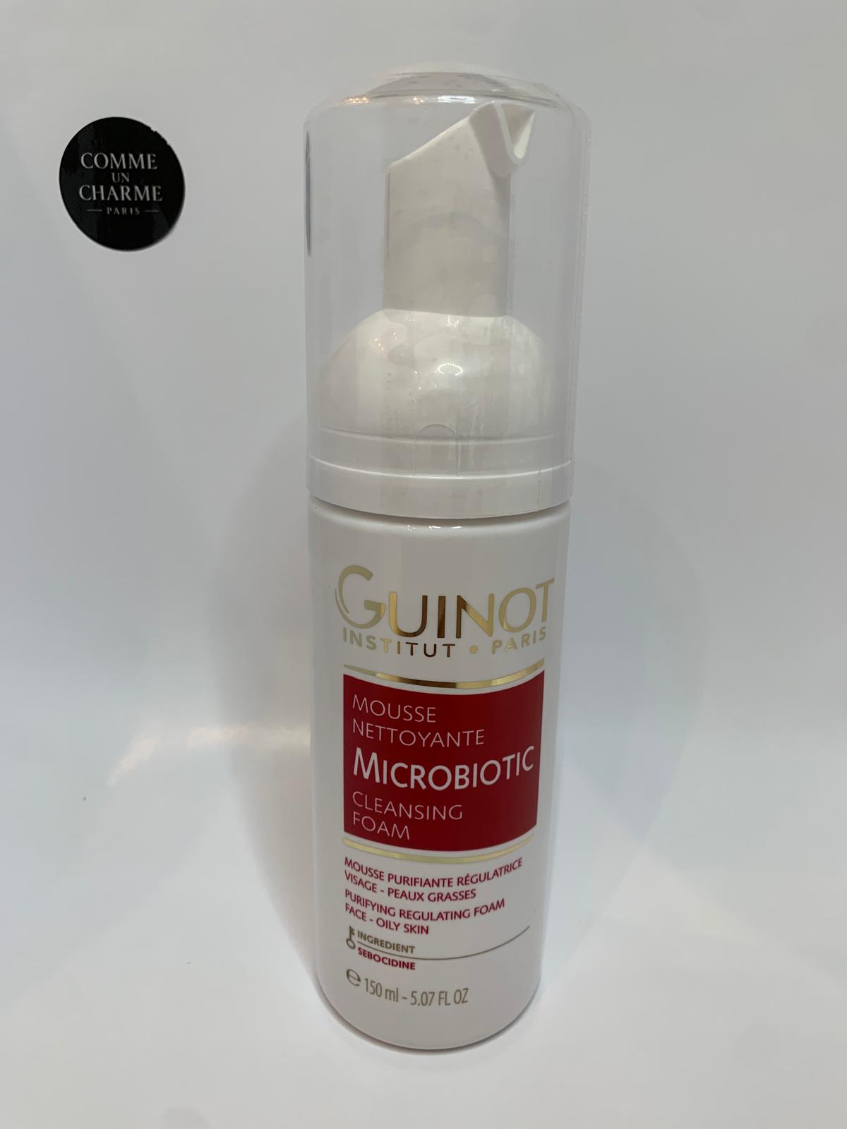 GUINOT- Mousse Nettoyante Microbiotic- Mousse Purifiante- visage- 150ml