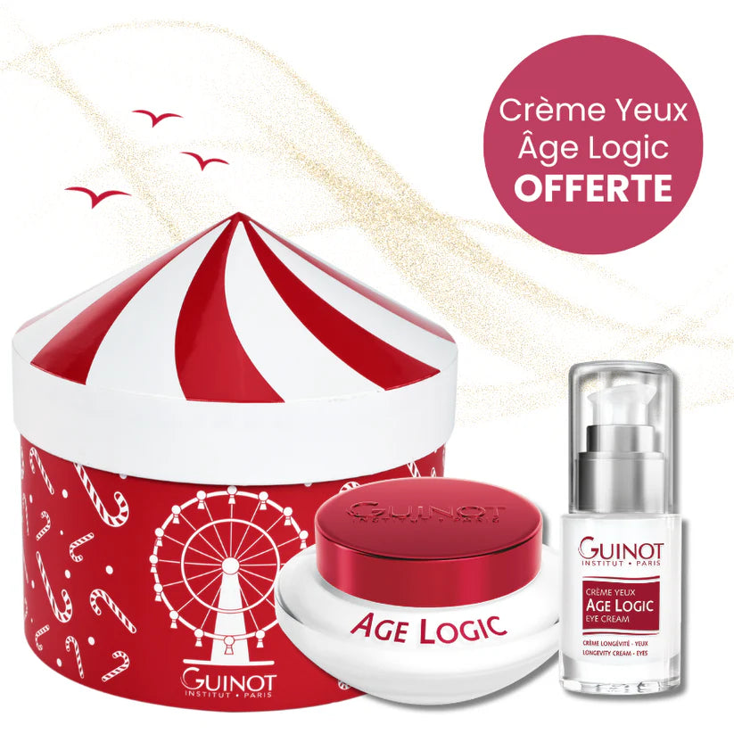 GUINOT- Coffret Age Logic -Crème Age Logic visage 50ml et Crème Yeux Age Logic 15ml -