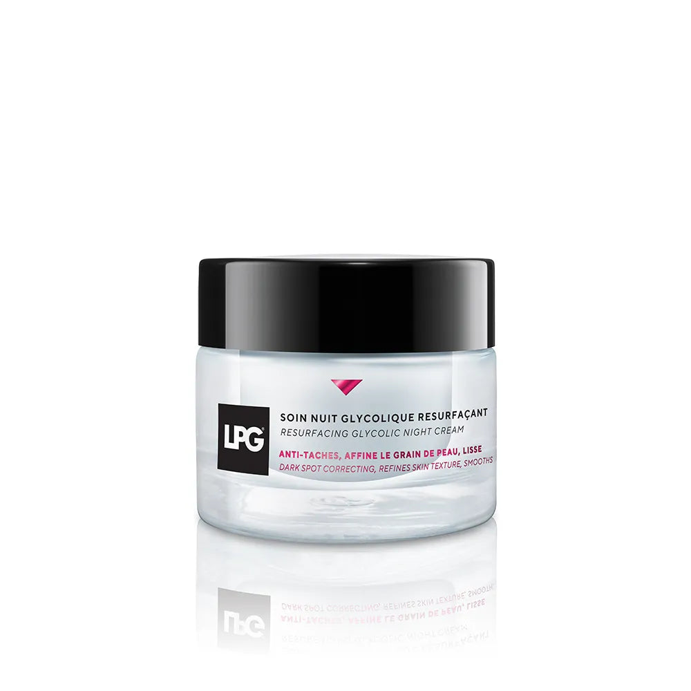 LPG- Soin Nuit Glycolique Resurfaçant- crème anti âge- rechargeable- visage- 50ml