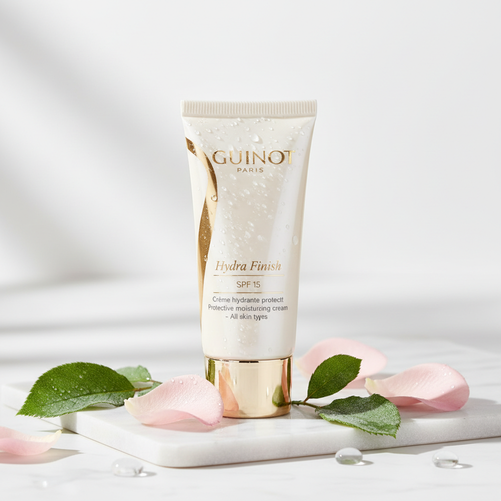 GUINOT- Crème Hydra Finish SPF 15 - Crème Hydratante Révélatrice de teint- visage 30ml