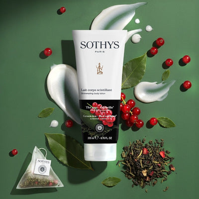 SOTHYS- Lait Corps Scintillant Thé Vert -Groseille - corps 200ml